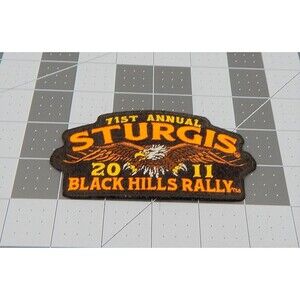 Black Hills Bike Rally 71st Annual Sturgis 2011 Embroidered Patch 4-1/2 Inch